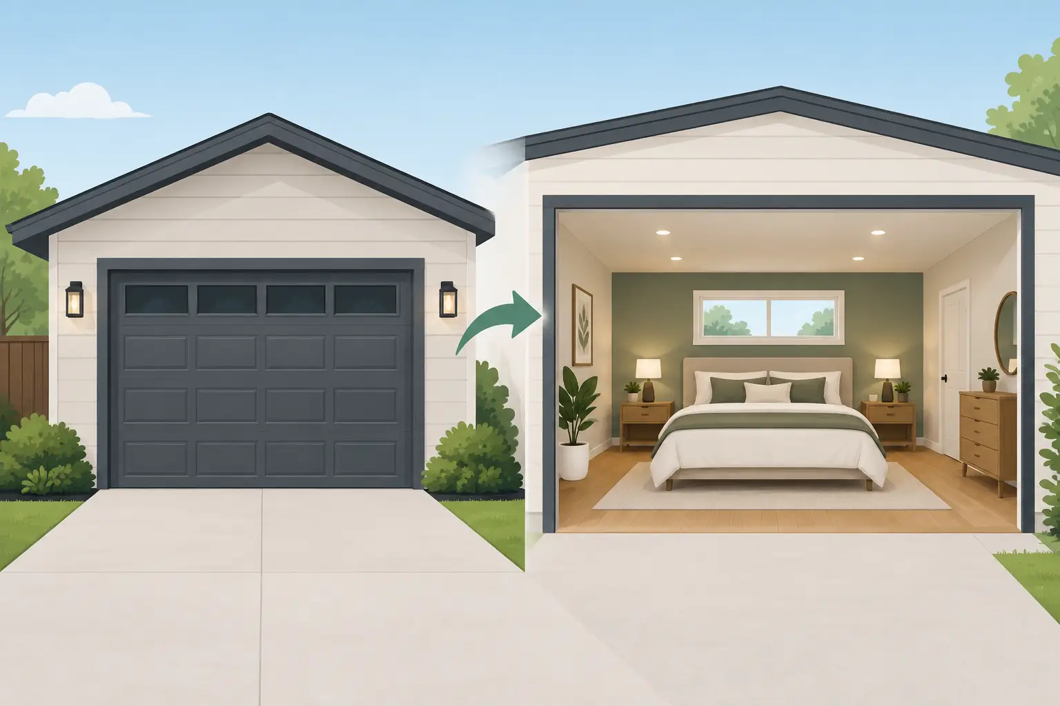 Can Garages Become Bedrooms? What to Know